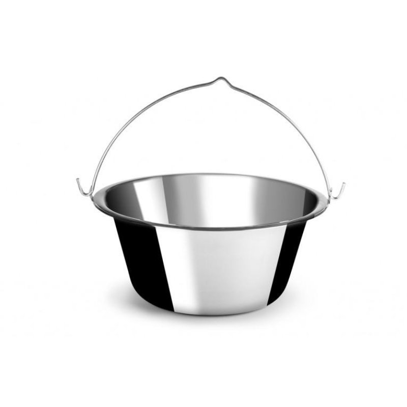 Kotlík s uchem, nerezový 10l
