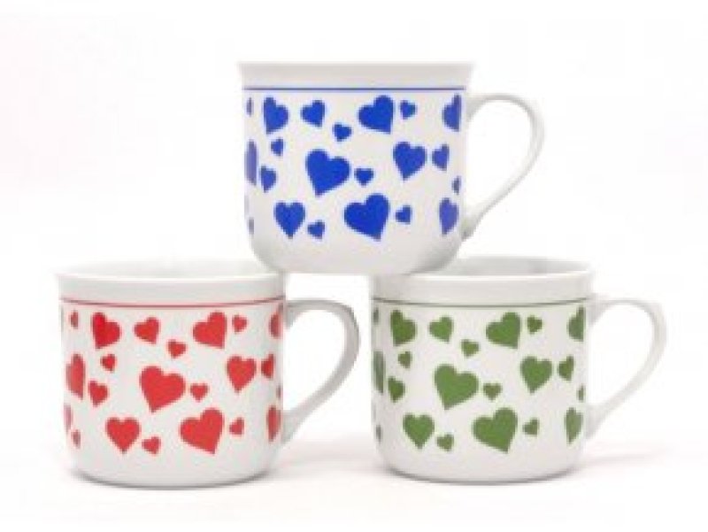 Hrnek vařák 0,65 SRDCE MIX Dubí