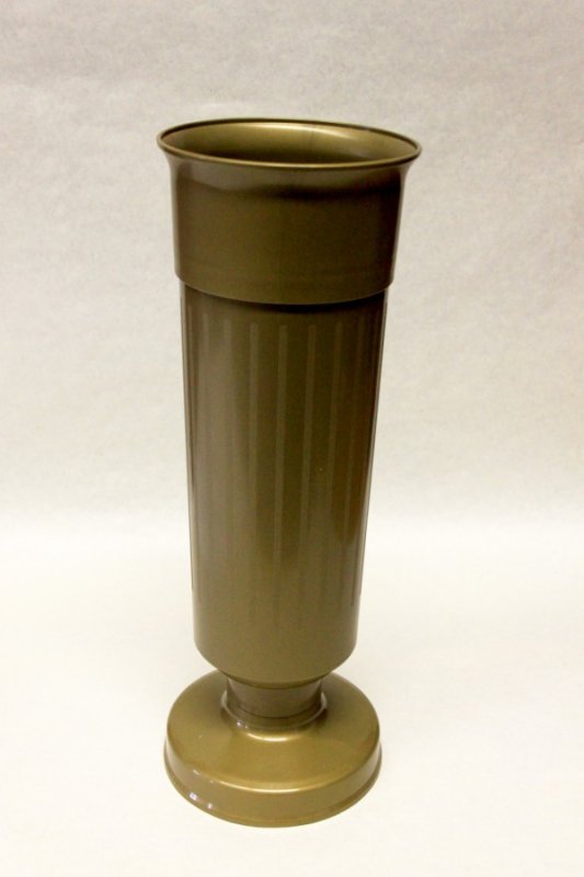 Váza na hrob zatíž.35cm zlatá