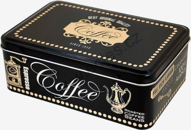 Plech.obd.větší s pantem BLACK COFFEE