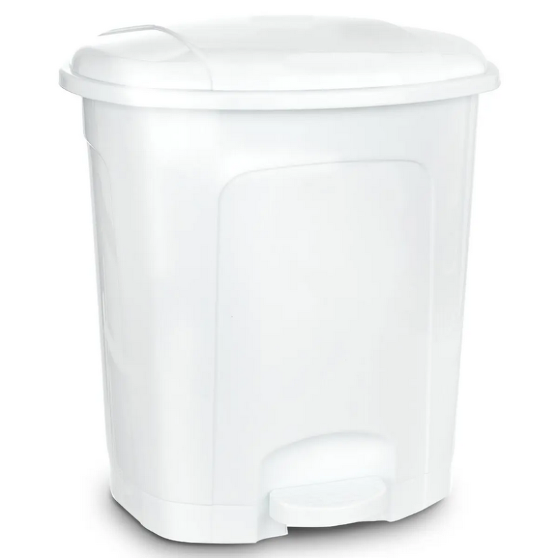 Koš odp. 50 l s pedálem bílý