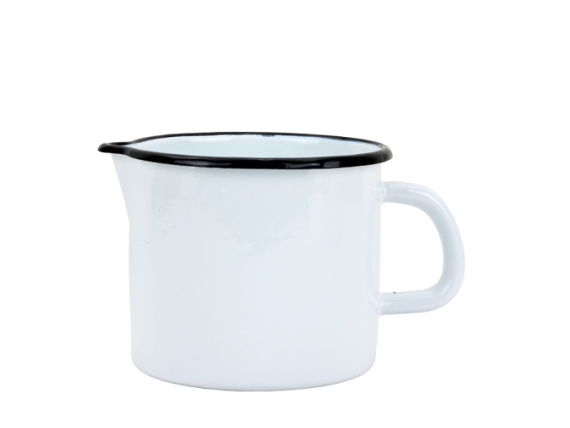 Hrnek s výlev.10cm bílý 0,75 l