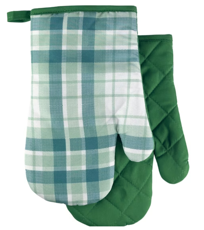 Chňapka s mag.2ks CHECKS zelená