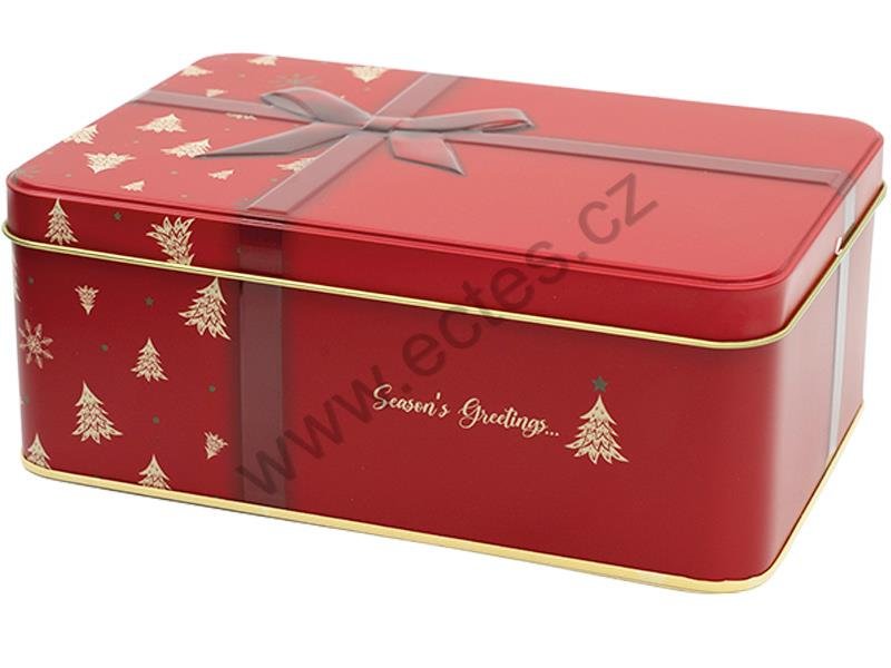 Plech.obd.větší s pantem SEASON'S červená