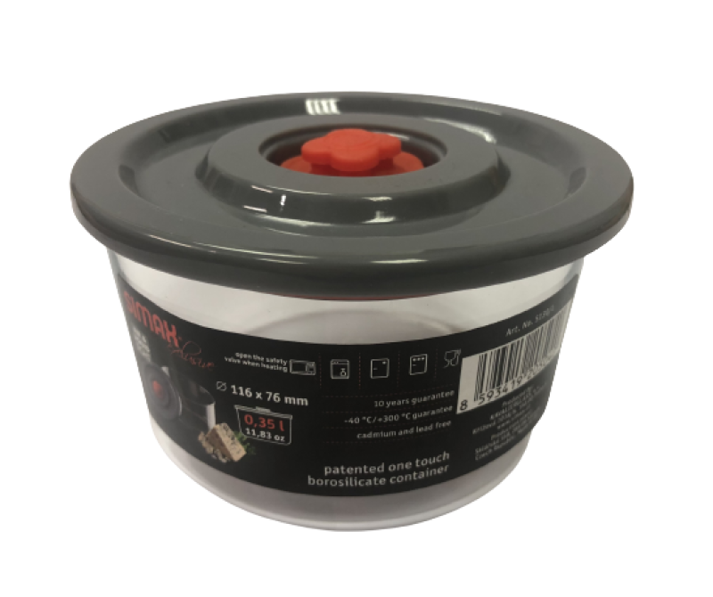 Zásobnice 0.35 sklo s víčkem