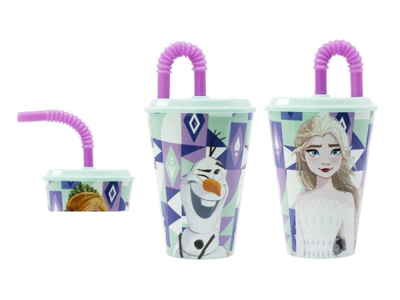 Kelímek s brčkem FROZEN 430ml
