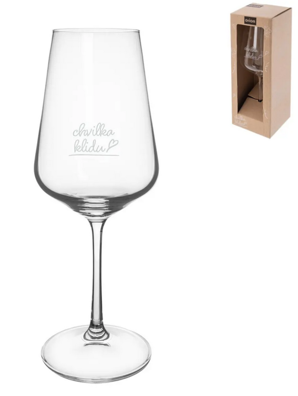 Kalíšek 450ml nápis Chvilka klidu