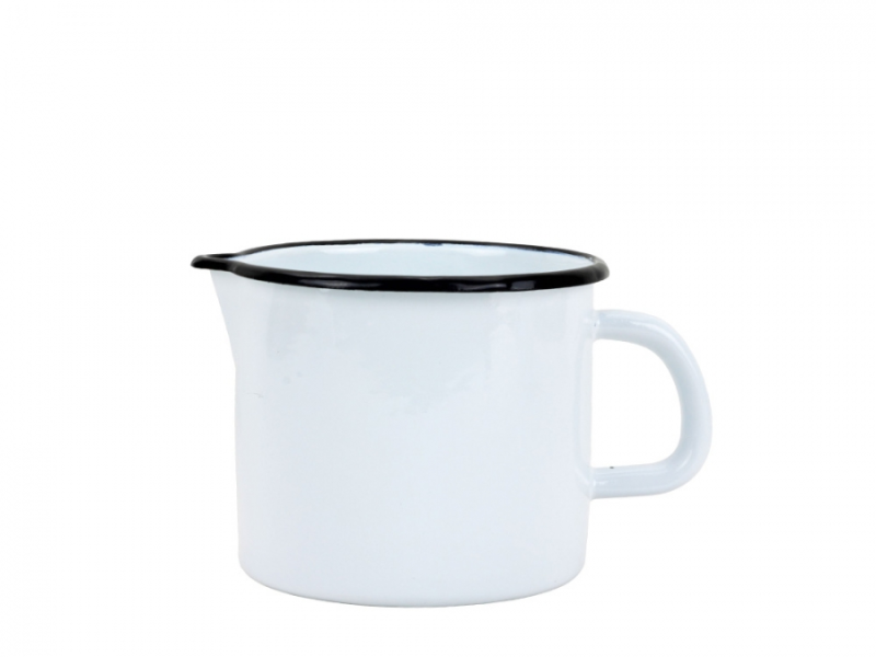 Hrnek s výlev.12cm bílý 1,2 l