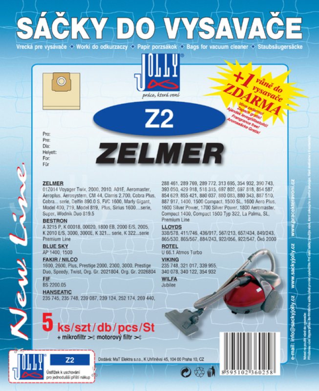 Sáčky Zelmer Z2 - 5ks