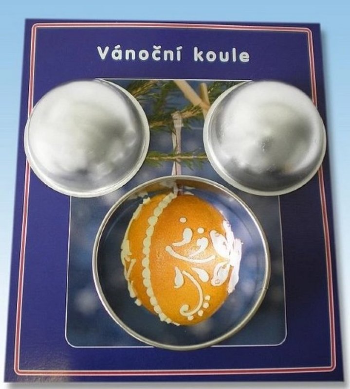 Formičky vánoční koule 11ks pocín