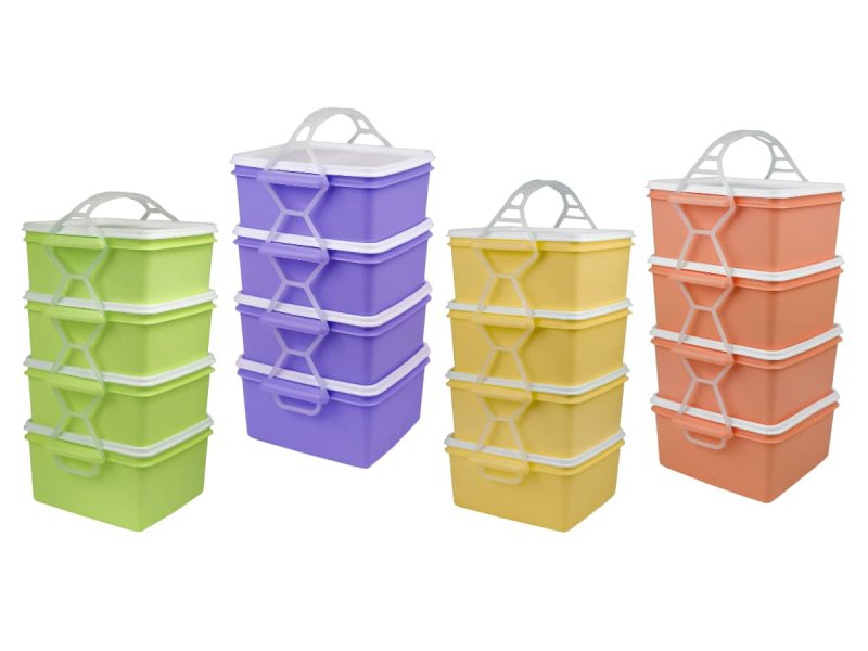 Jídlonosič čtvercový 4x1,4L