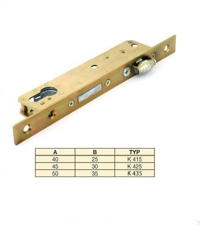 Zámek zadlabací s válečkovou střelkou