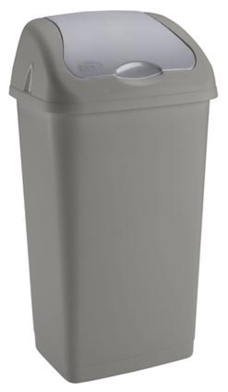 Koš odp.výkl. 60L šedý/bílý
