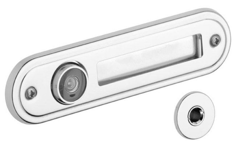 Průhledítko se jmenovkou oblé