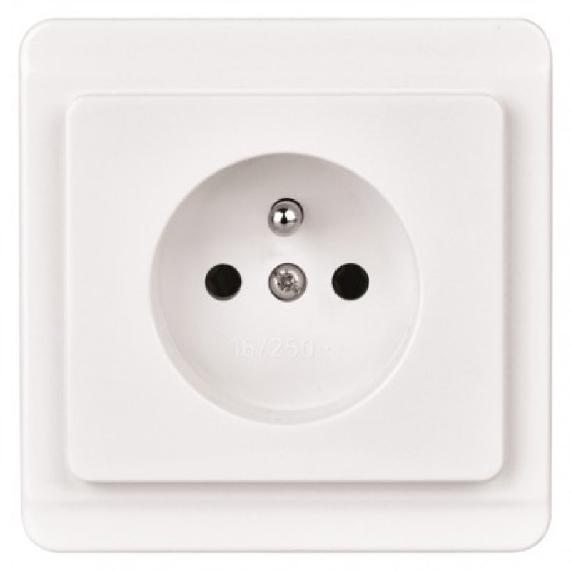 Zásuvka STANDART bílá    A0242