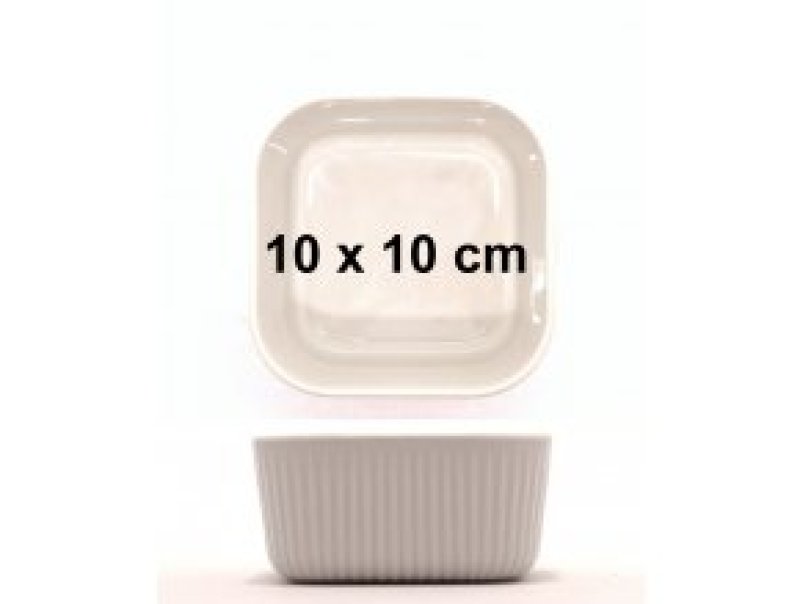 Zapékací miska Legio 10x10cm bílá
