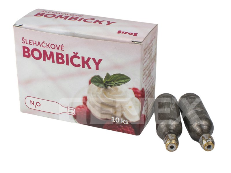 Bombičky šlehačka - náplň (N2O)