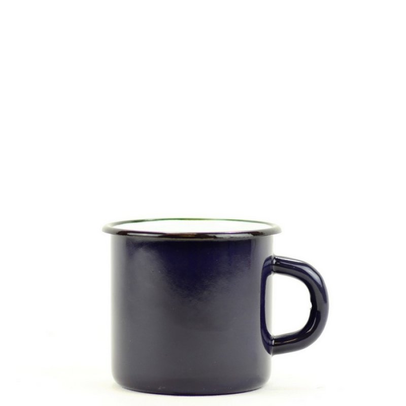 Hrnek smalt kobaltově modrý 8cm