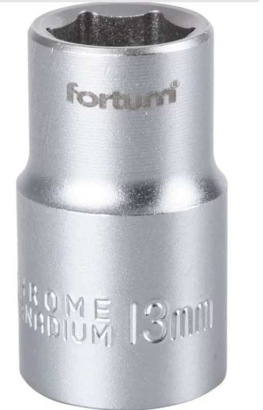 Hlavice nástrčná 1/2"13mm L38mm Fortum