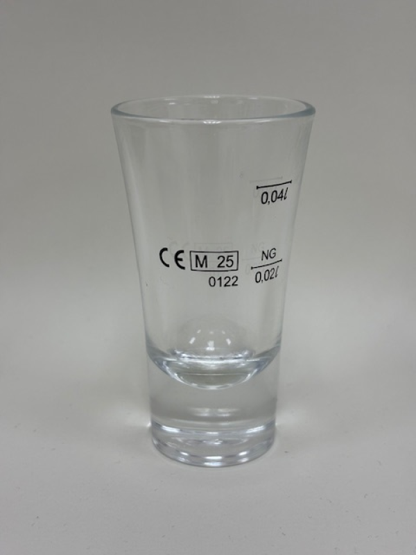 Sklen. CHILE 57ml cejch 0,02/0,04 vys.kónická