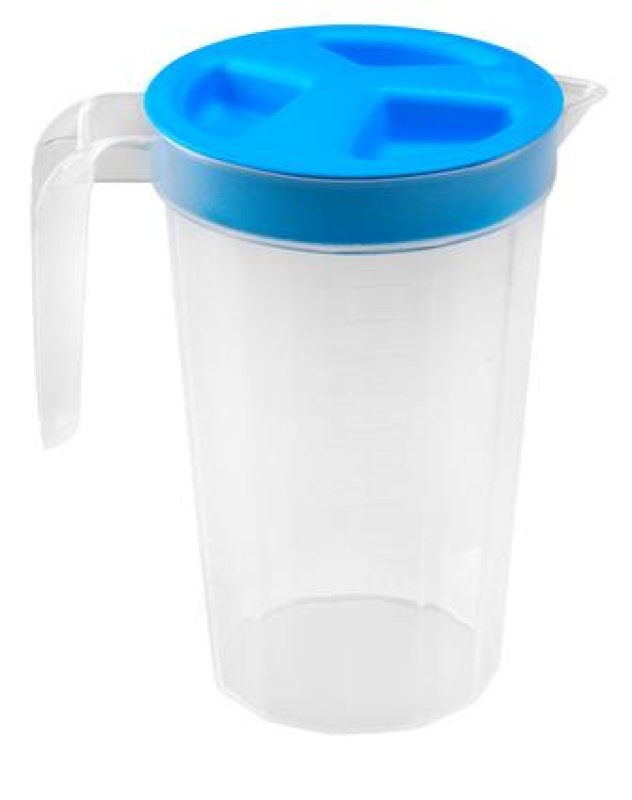 Plastová odměrka s víkem 1.1l