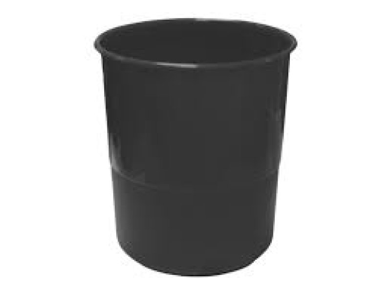 Koš papírák odpadkový plný černý 225100