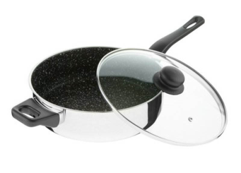 Pánev s mramorovým povrchem s poklicí KOLIMAX, průměr 26 cm.