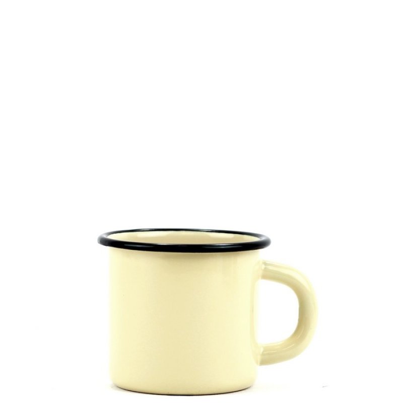 Hrnek smalt krémový 8cm 0,35 l