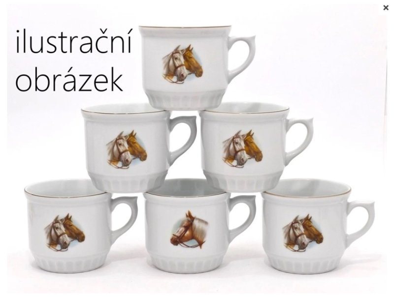 Hrnek selský 0.42 kůň-hlava