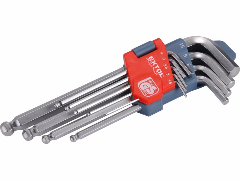 L-klíče IMBUS 9ks s kul. 1,5-10mm   6609