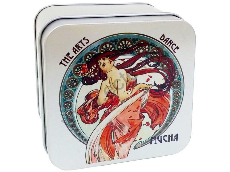 Plech.čtver.88x88mm Dance A.Mucha