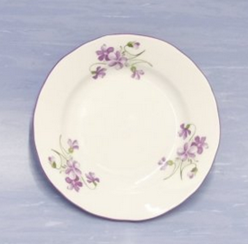 Talíř dezertní 13cm dekor fialky