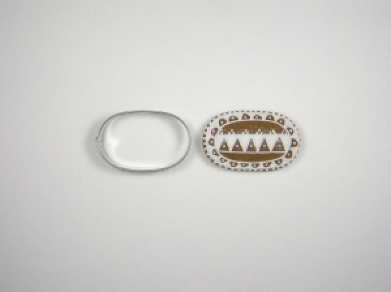 Vykraj. OVÁL MOKA č.2 (5cm) NR