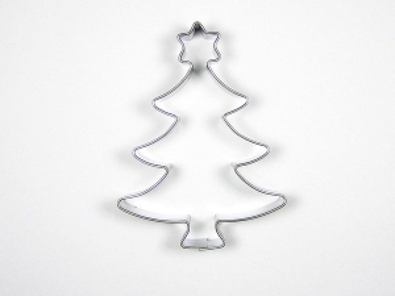 Vykraj. STROMEK S HVĚZDOU nerez 73x55mm