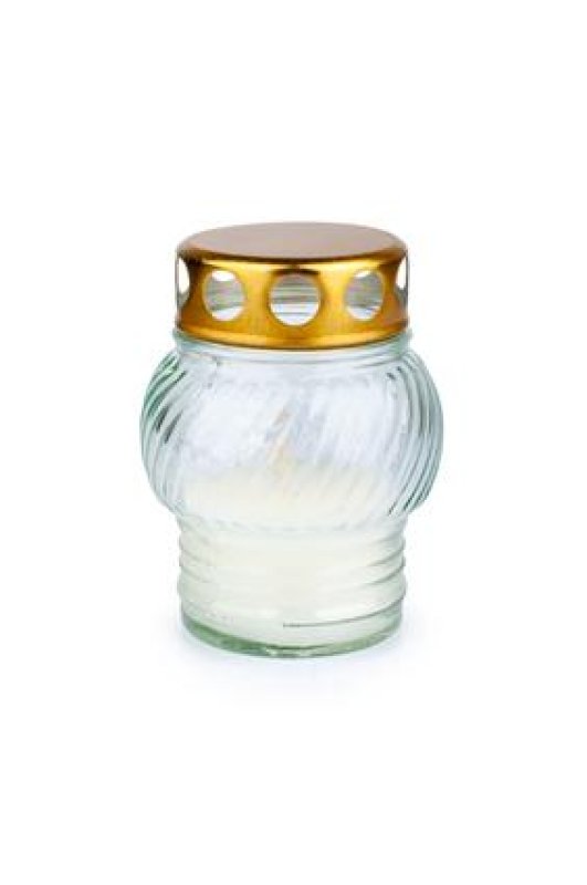 Svíčka hřbitovní s víčkem 10h