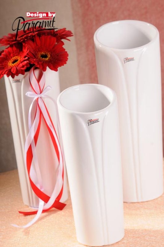 Váza ILONA bílá 25cm