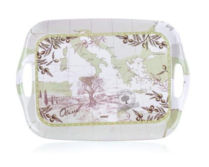 Tác melamin 36x25cm OLIVES