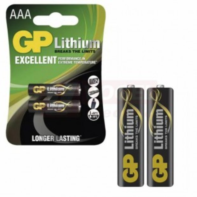 Baterie GP AAA LITHIUM cena za 1ks