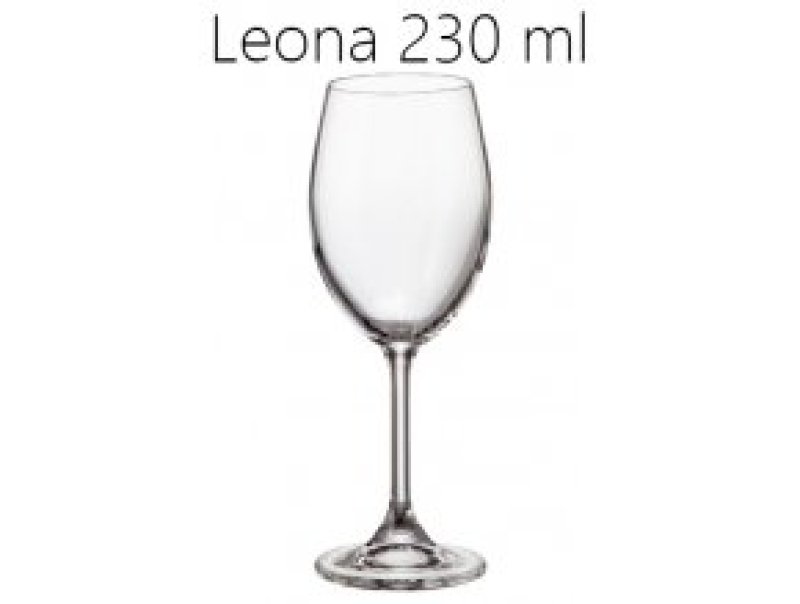 Kalíšek LEONA 230ml bílé víno