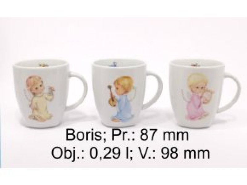 Hrnek dekor ANDĚL mix 2.j.