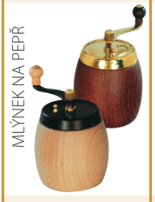 Mlýnek na koření SOUDEK tmavý nebo světlý