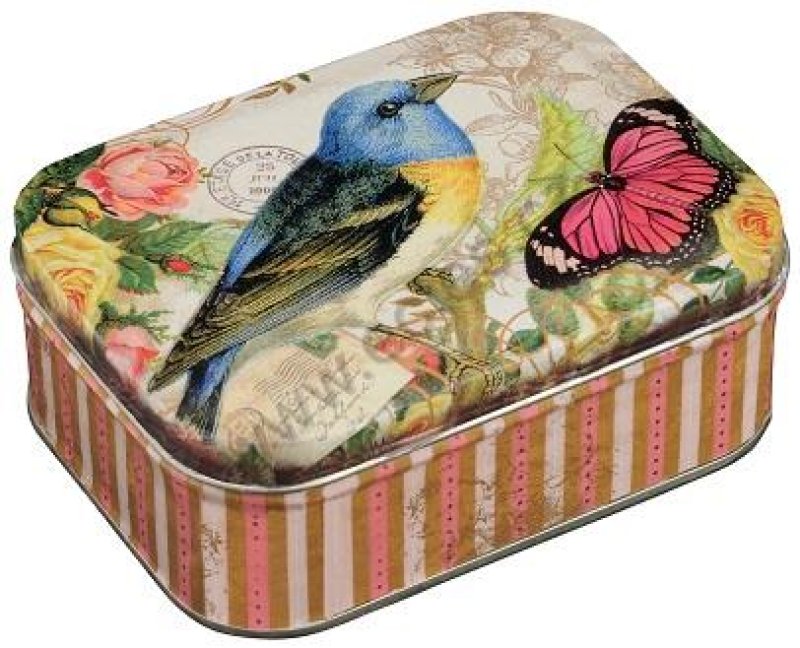 Plech.truhlička NOSTALGIA ptáček