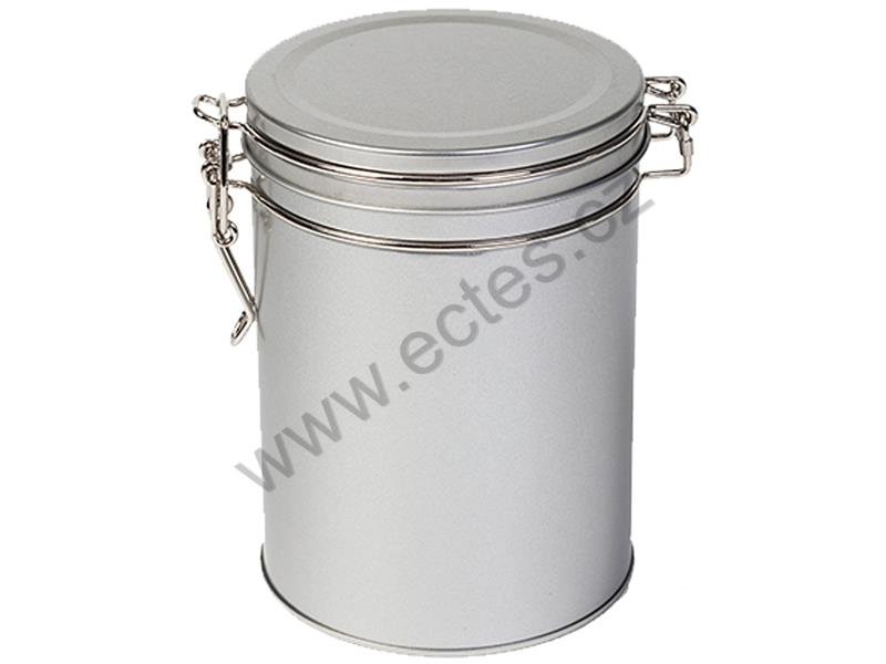 Plech.stříbr.kulat.200g+klip.uzávěr