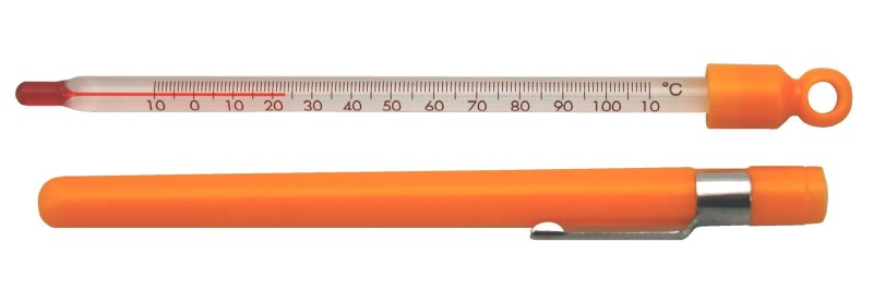 Teploměr skleněný s pouzdrem