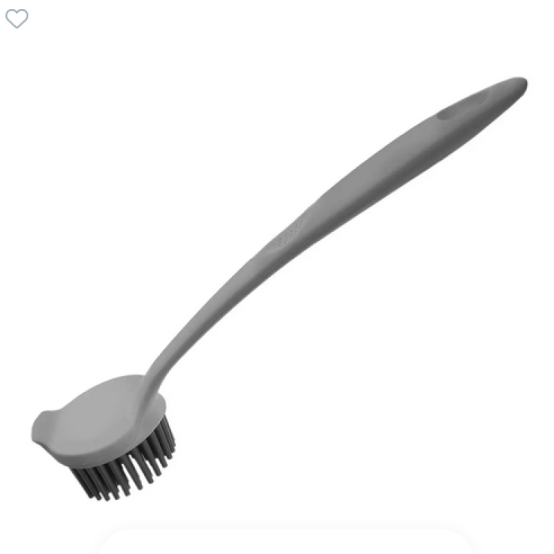 Kartáč na nádobí gum.štětiny šedý