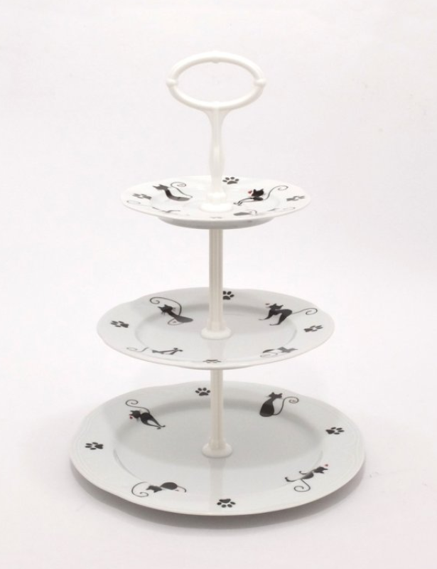 KOČKY patrový talíř 3d Rapsodia