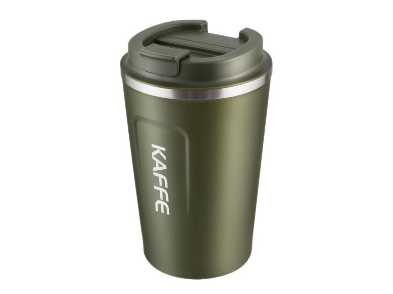 Termohrnek 350ml KAFFE zelený