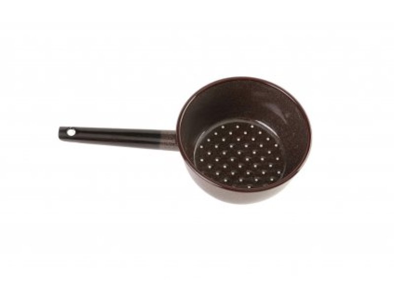 Cedník smalt 16cm 1,5 l hnědý granit