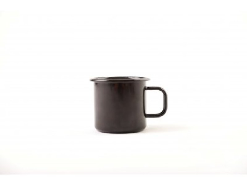 Hrnek smalt 7cm černý 0,25 l