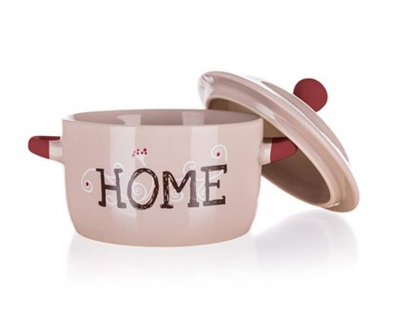 Miska ker.s víčkem HOME 490ml